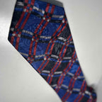 Men's Plaid Patterned Neck Tie Hand Made Donald Trump Design Business