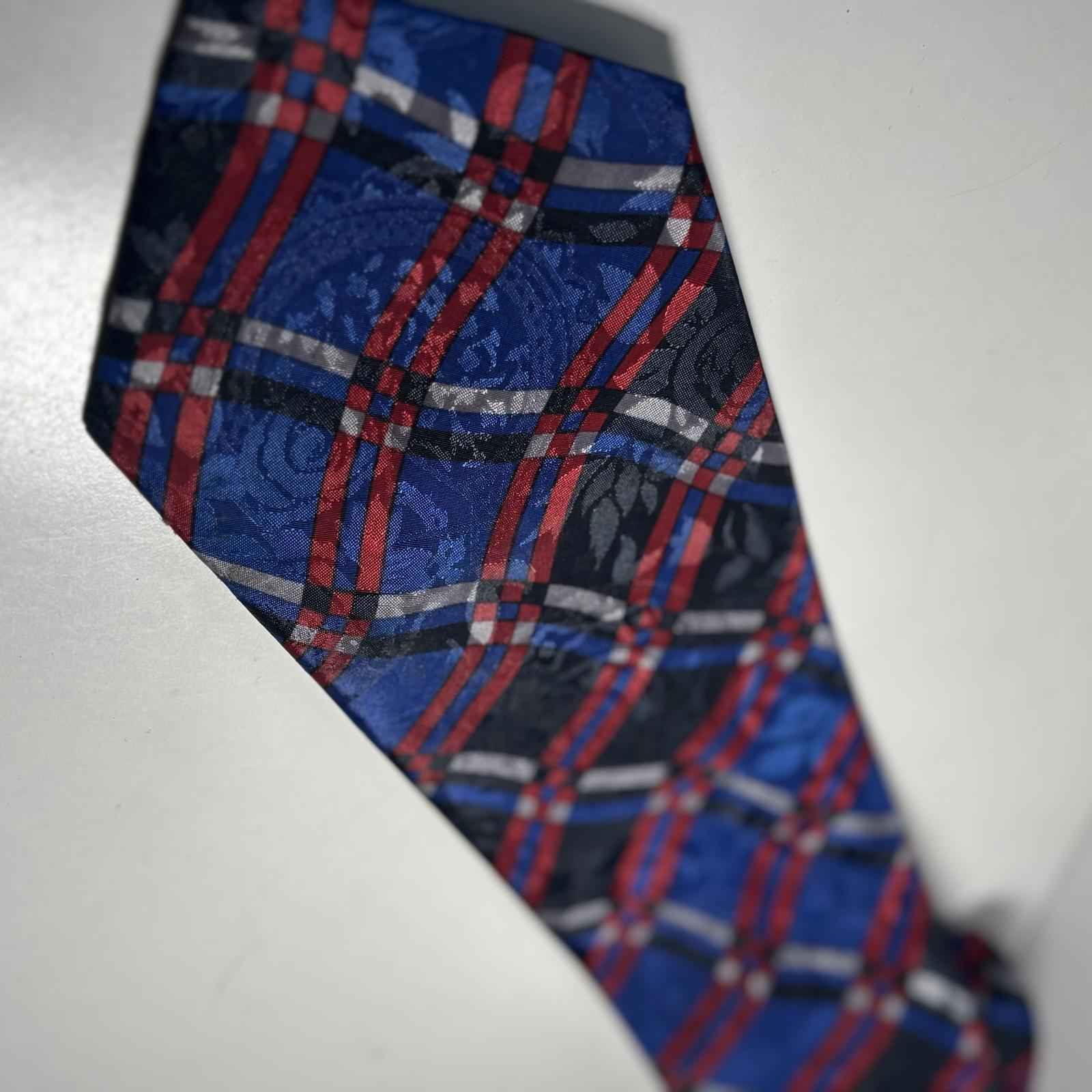 Men's Plaid Patterned Neck Tie Hand Made Donald Trump Design Business