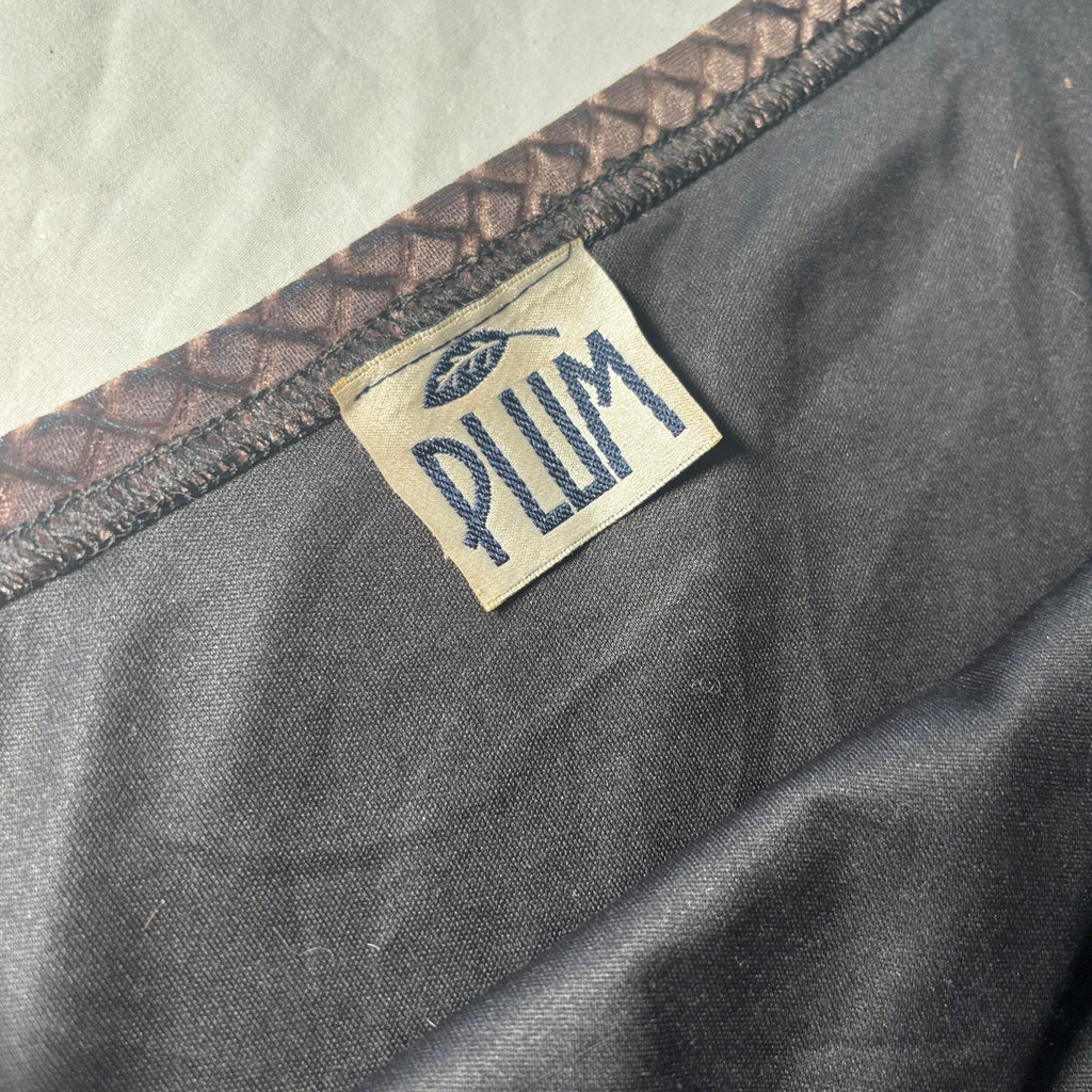 Plum Womens Pleated Velvet Skirt Size M Y2K Goth Vintage