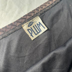 Plum Womens Pleated Velvet Skirt Size M Y2K Goth Vintage