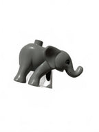 Duplo Dark Stone Gray Elephant Calf with Left Foot Forward - Come Sell Nearly Anything