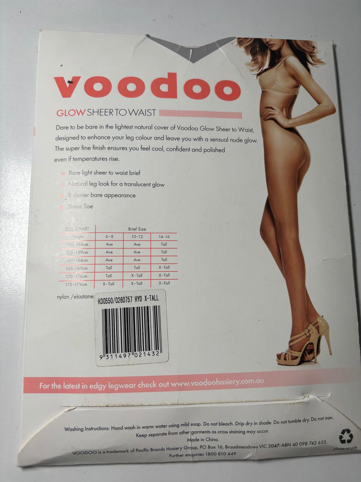 Voodoo Glow Sheer to Waist Pantyhose - Honey Dew X-Tall, 8 Denier - Come Sell Nearly Anything
