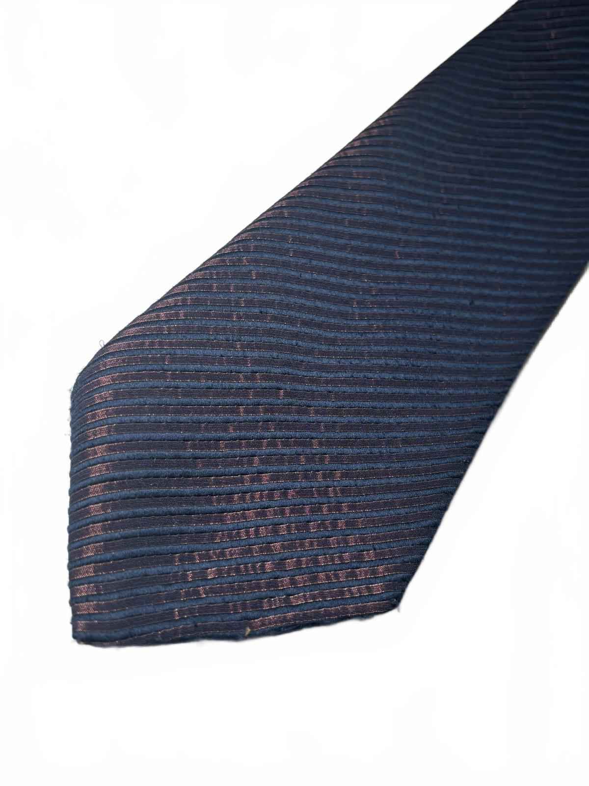 Fellini Men's Navy Blue Striped Tie
