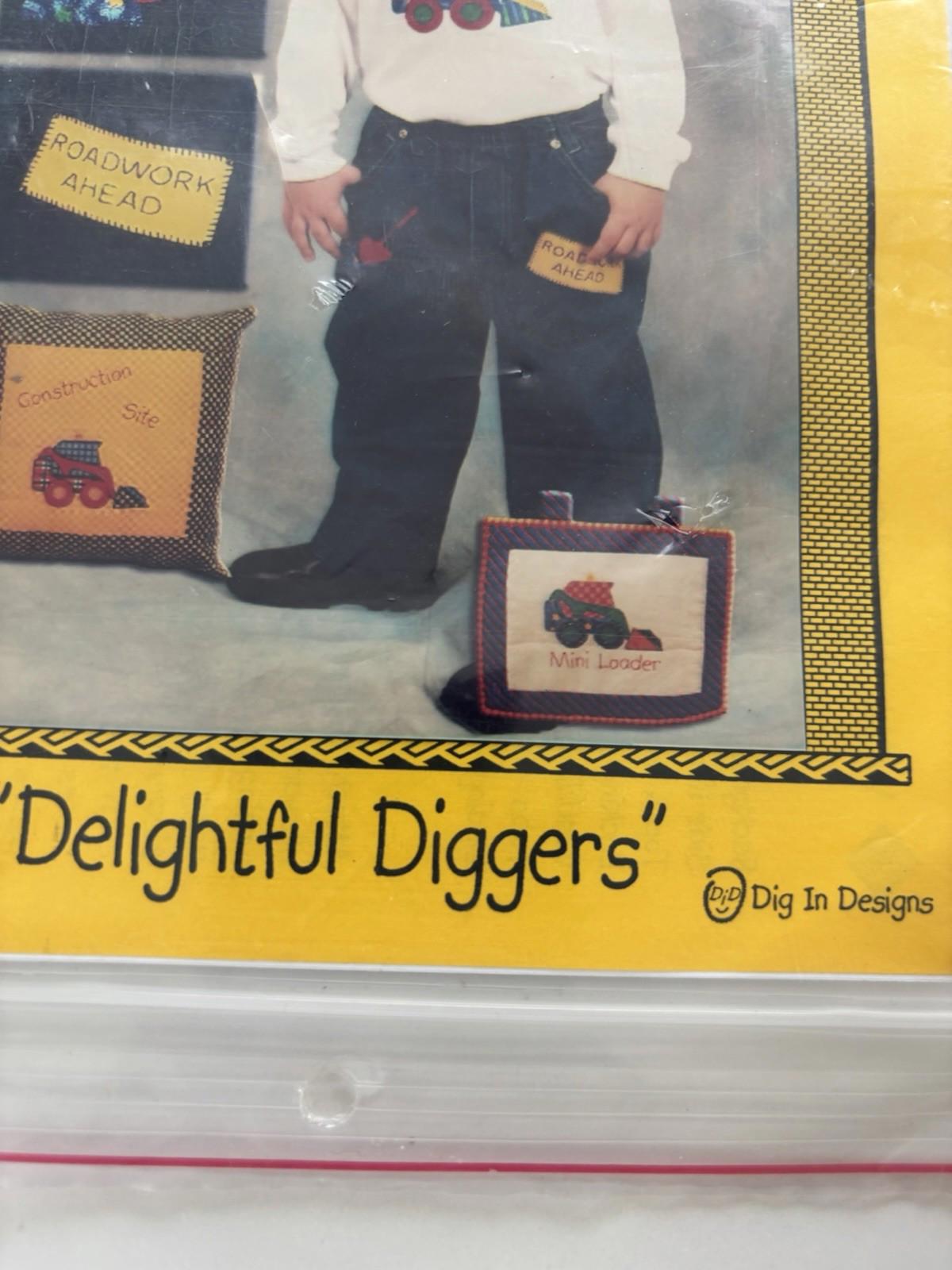 Mini Loader Delightful Diggers Country Patchwork Cottagecore Sew Craft Pattern - Come Sell Nearly Anything