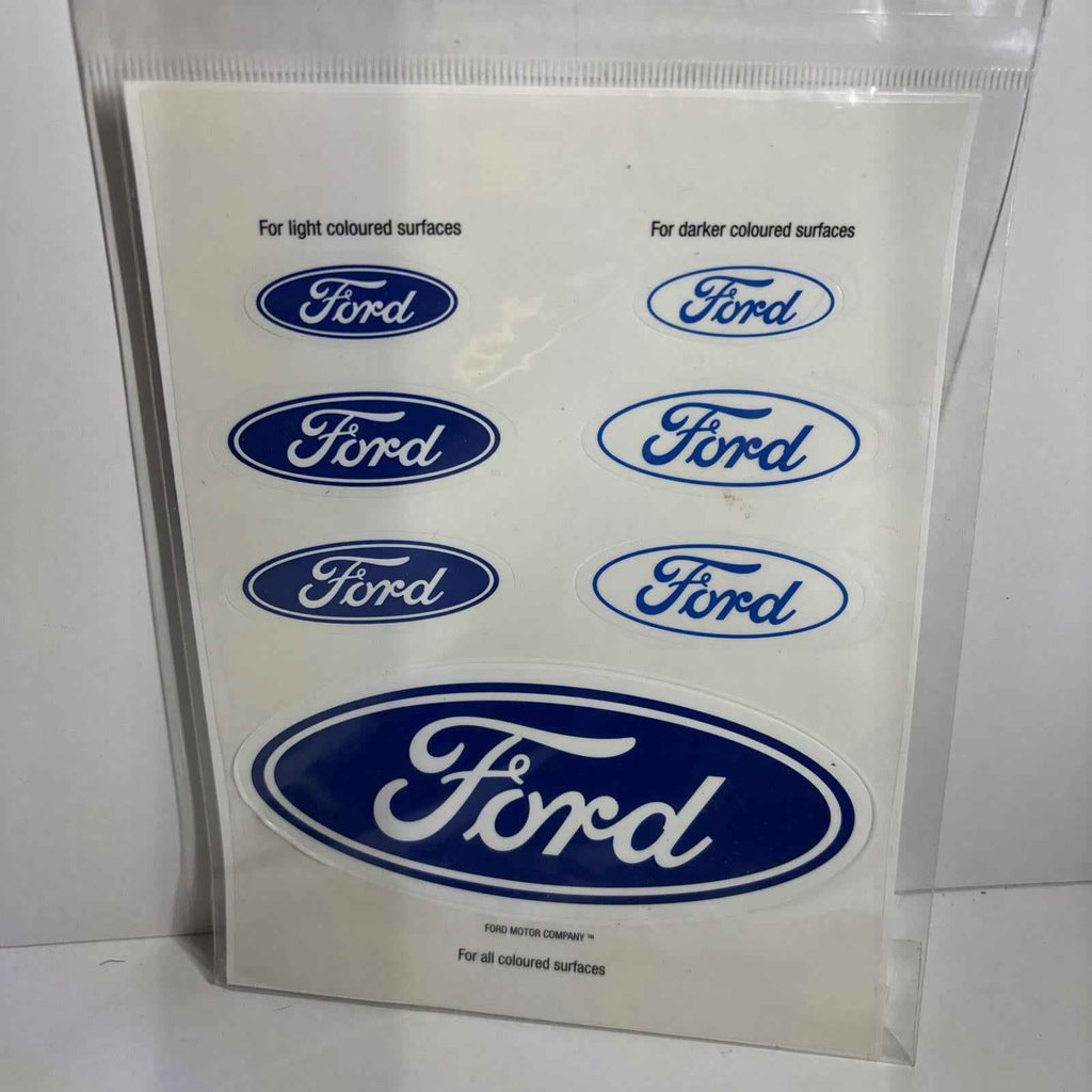 FORD BLUE OVAL 7 PACK SEE THRU WINDOW LOGO STICKER DECAL  MOTOR COMPANY