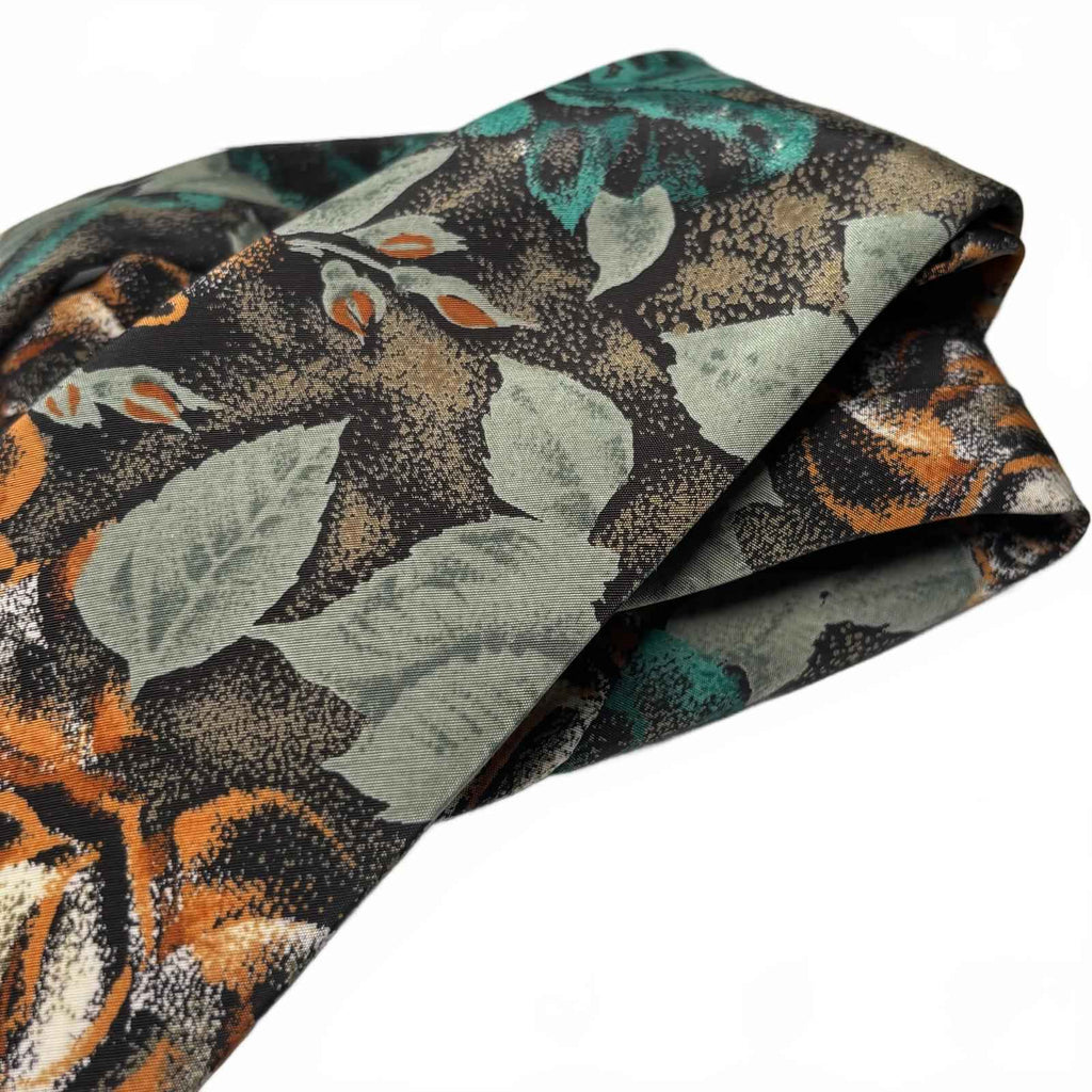 Qlenora Floral Pattern Men's Tie 100% Polyester