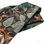 Qlenora Floral Pattern Men's Tie 100% Polyester