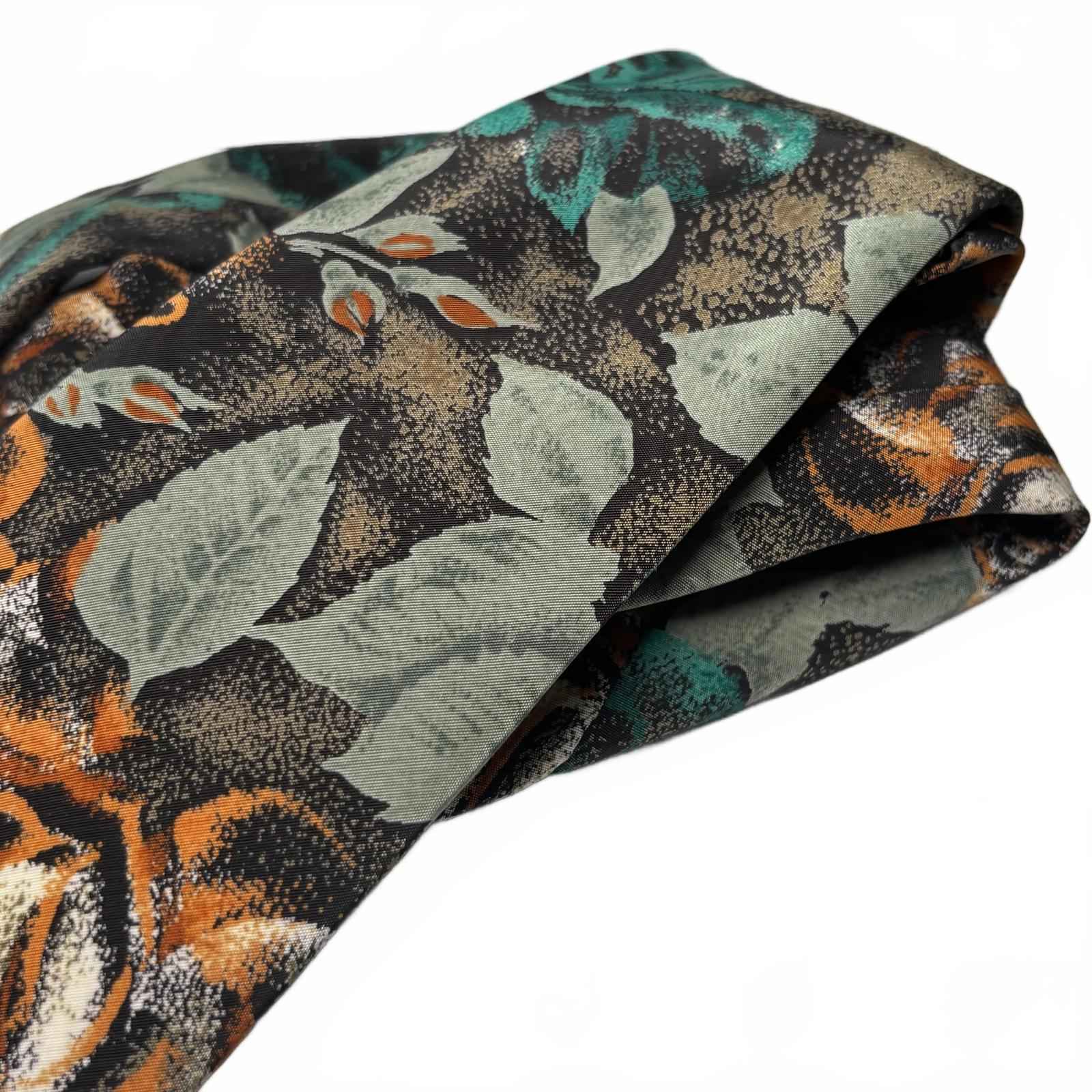 Qlenora Floral Pattern Men's Tie 100% Polyester