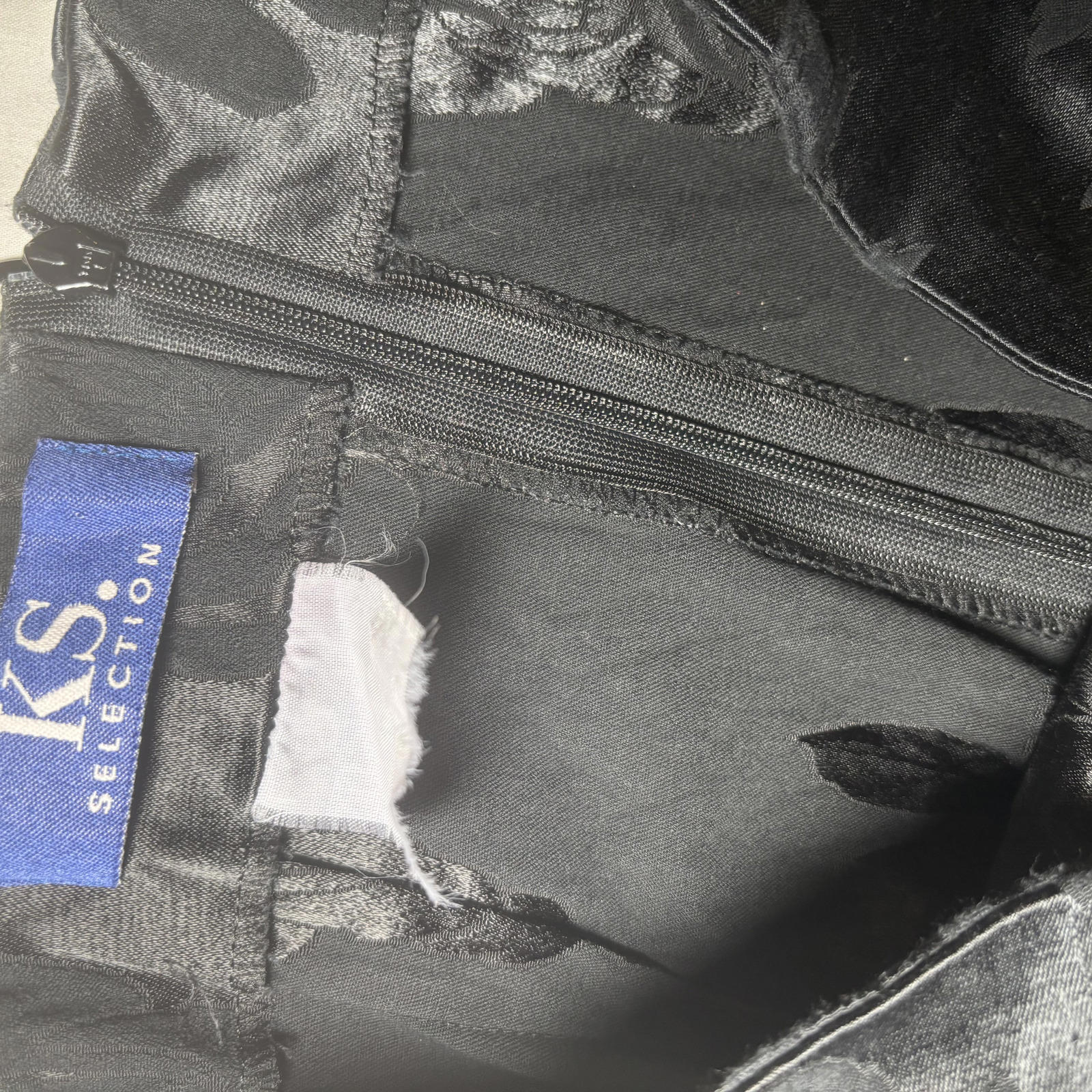 KS Selection Black Floral Jacquard Pencil Skirt Size M - Come Sell Nearly Anything