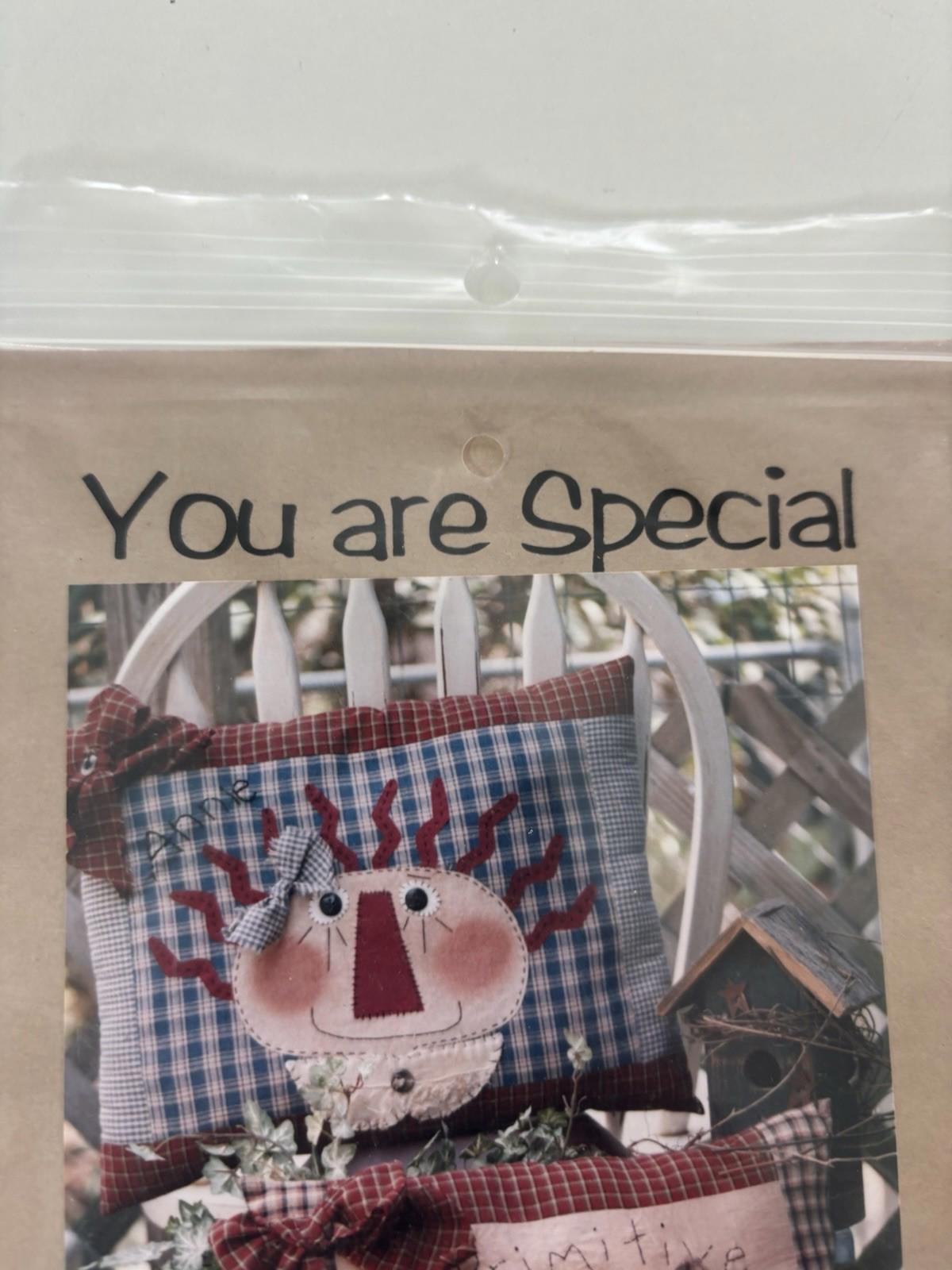 Primitive - You are Special Patchwork Cottagecore Simple Stitchery Pattern - Come Sell Nearly Anything