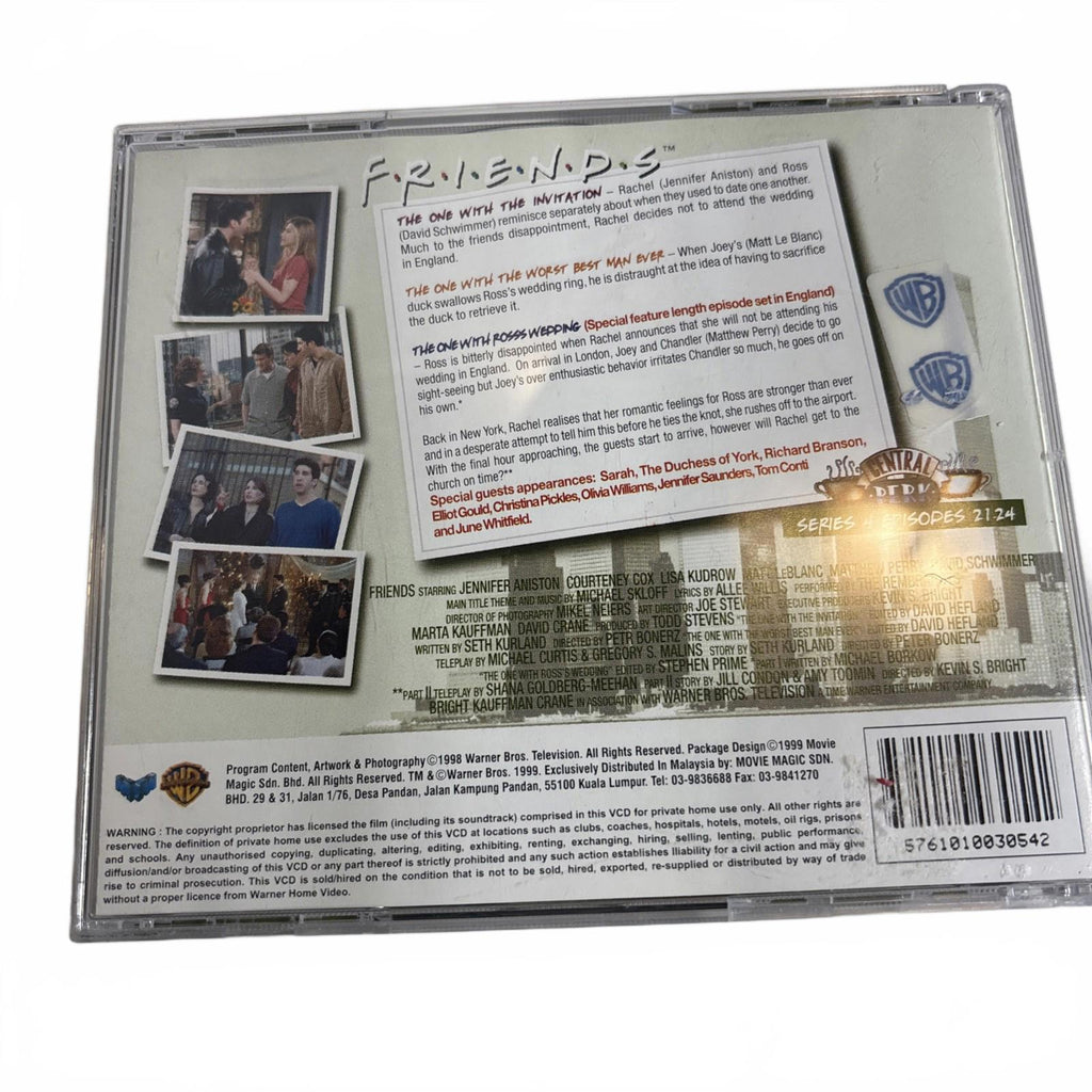 Mega Rare 1999 Friends Season 4 Episodes 21-24 Original Video CD VCD Set - Come Sell Nearly Anything
