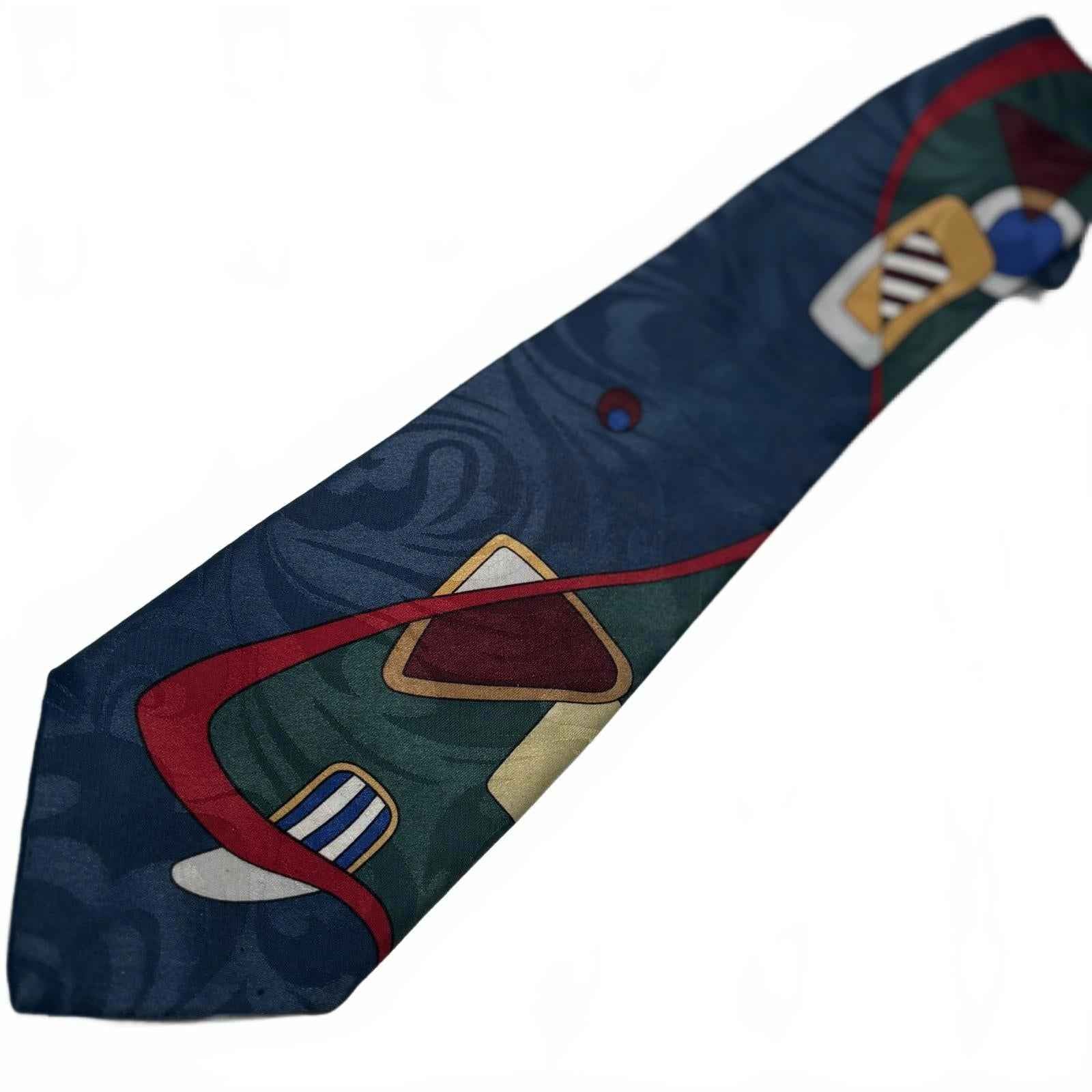Men's Abstract Pattern Polyester Tie by Manhattan