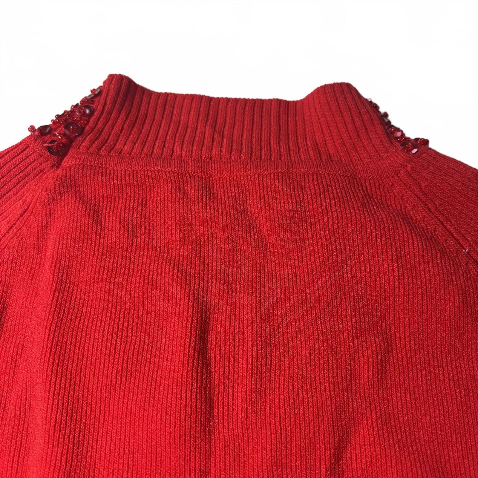 Yagmour Women's Red Embellished Sweater - Come Sell Nearly Anything