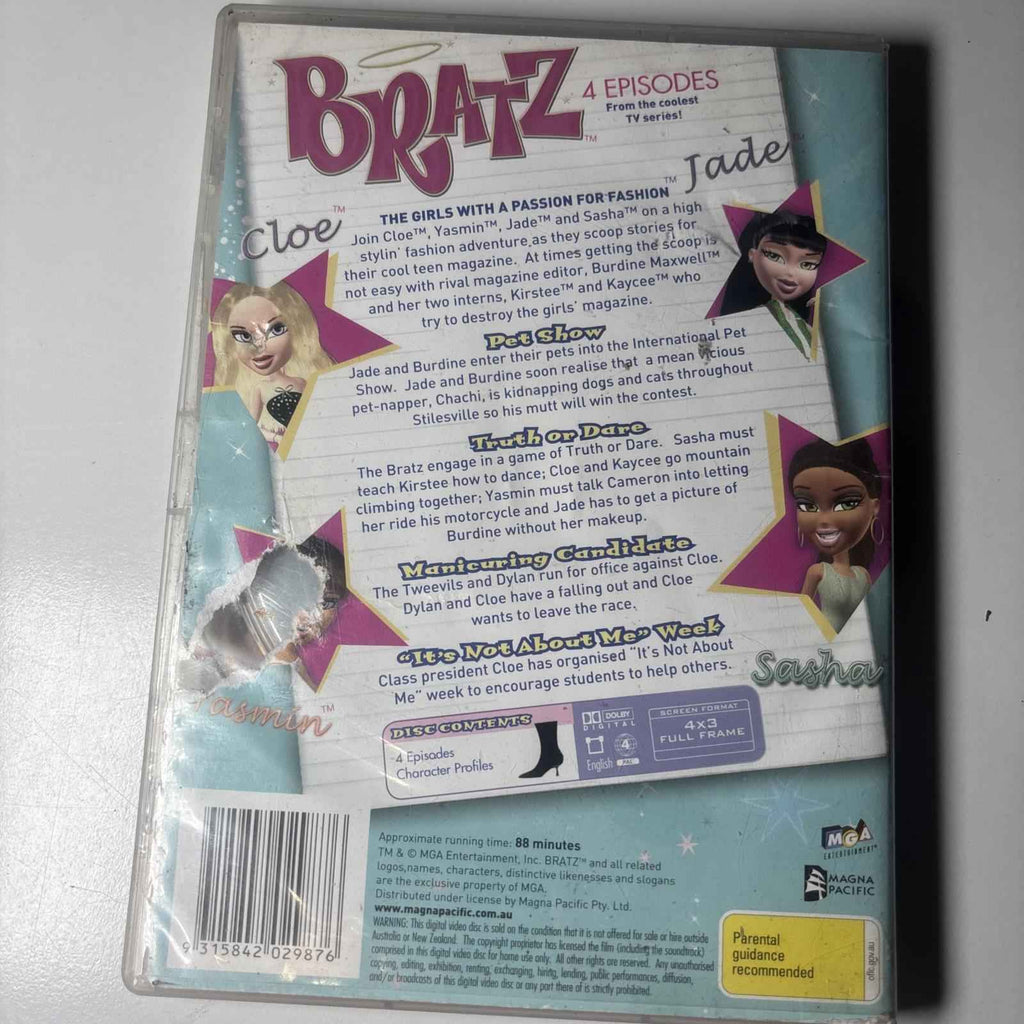 Bratz Pet Show DVD Animation Children Adventure Children Family Region 4 VGC