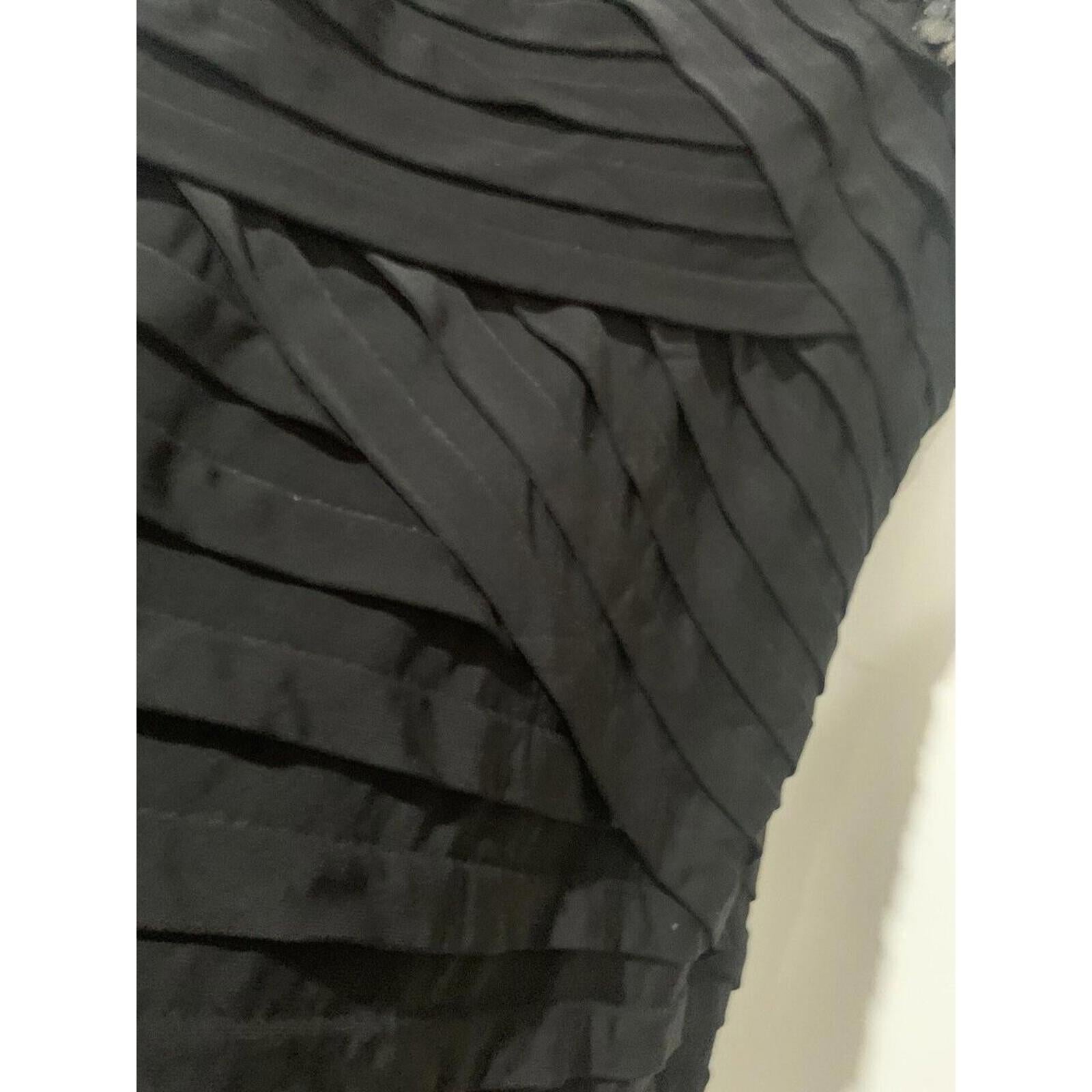 Jordan Women's One Shoulder Black Dress Size 12 Elegant Evening Wear - Come Sell Nearly Anything