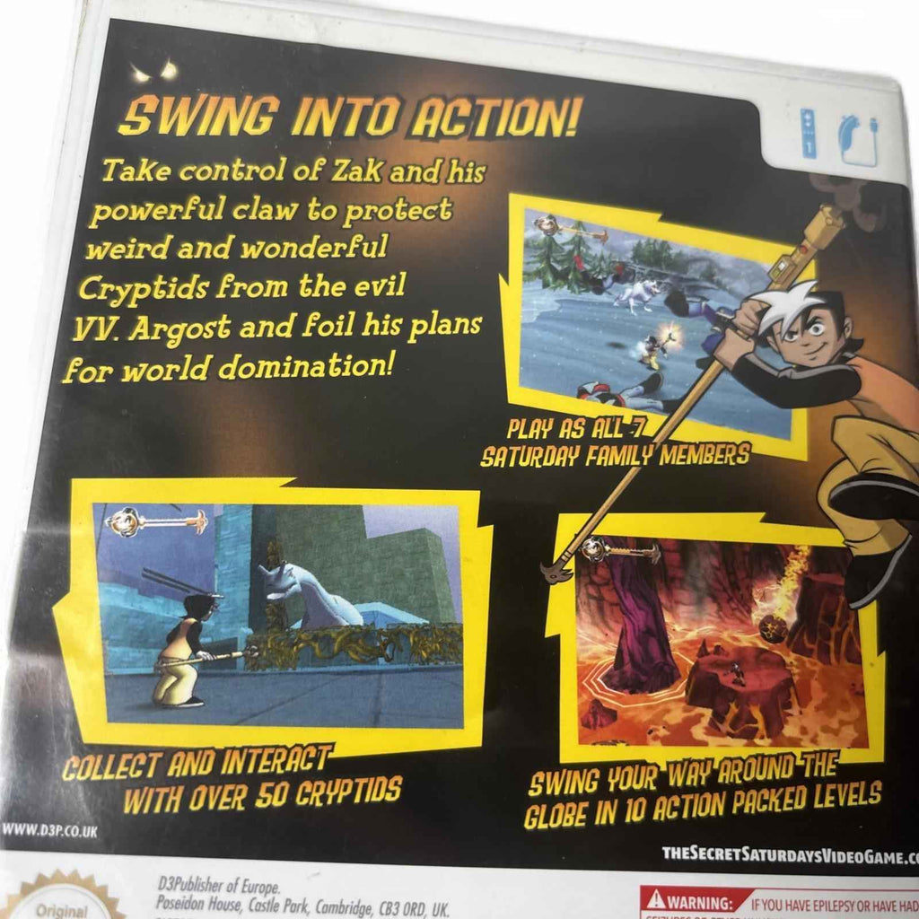 Wii - The Secret Saturdays - Beasts of the 5th Sun (Manual Inc)