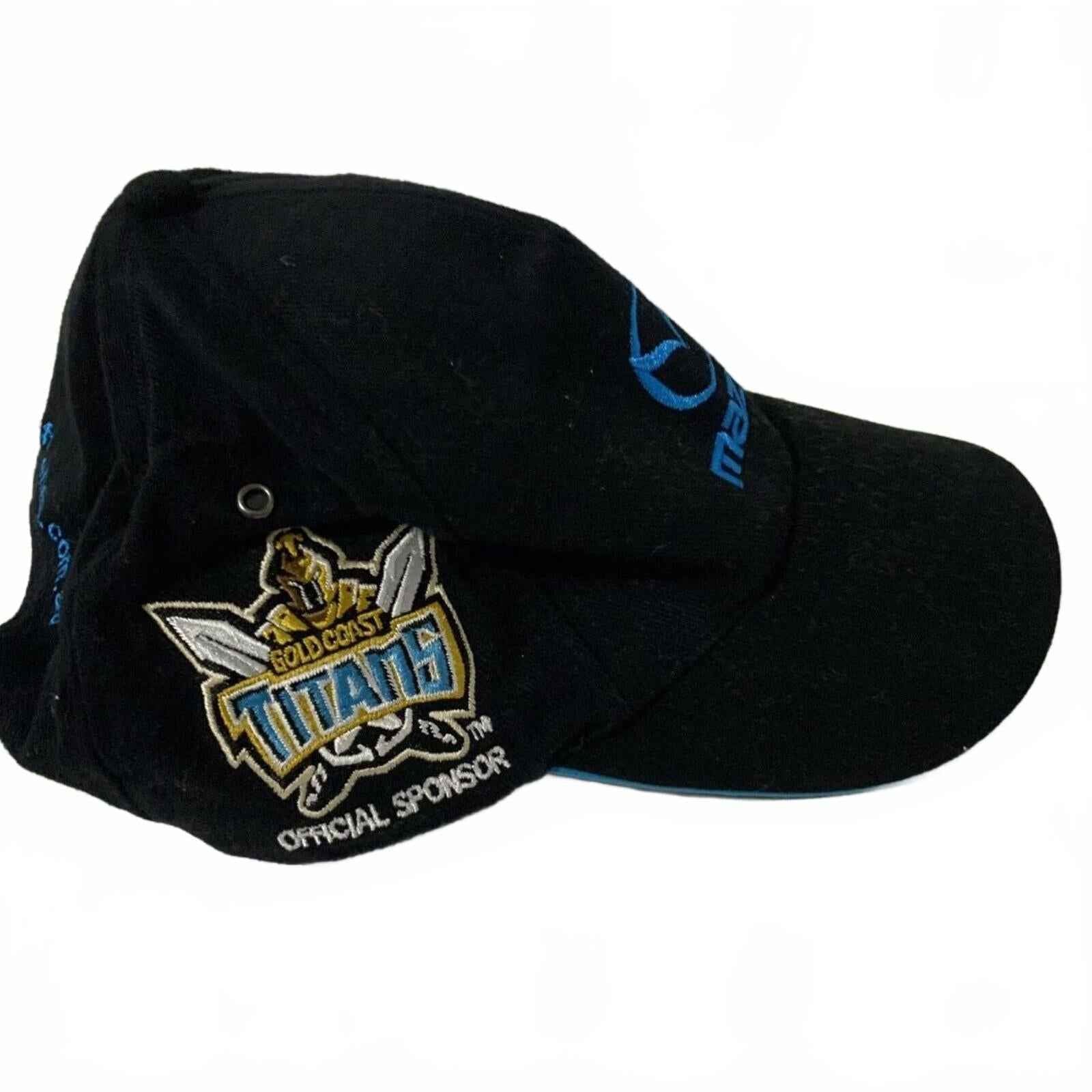 Hyundai Gold Coast Titans Sponsor Black OSFA Hat Cap...