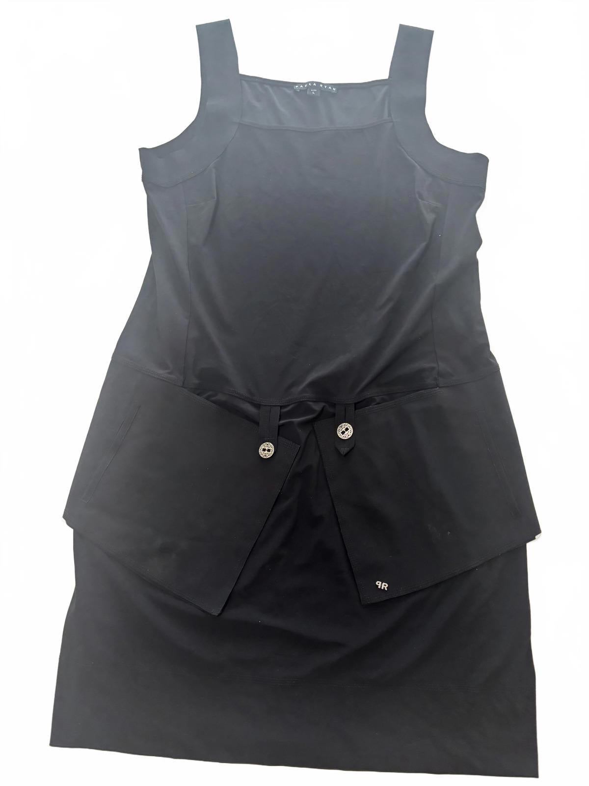 Paula Ryan Black Womens Dress Size L Elegant Sleeveless - Come Sell Nearly Anything