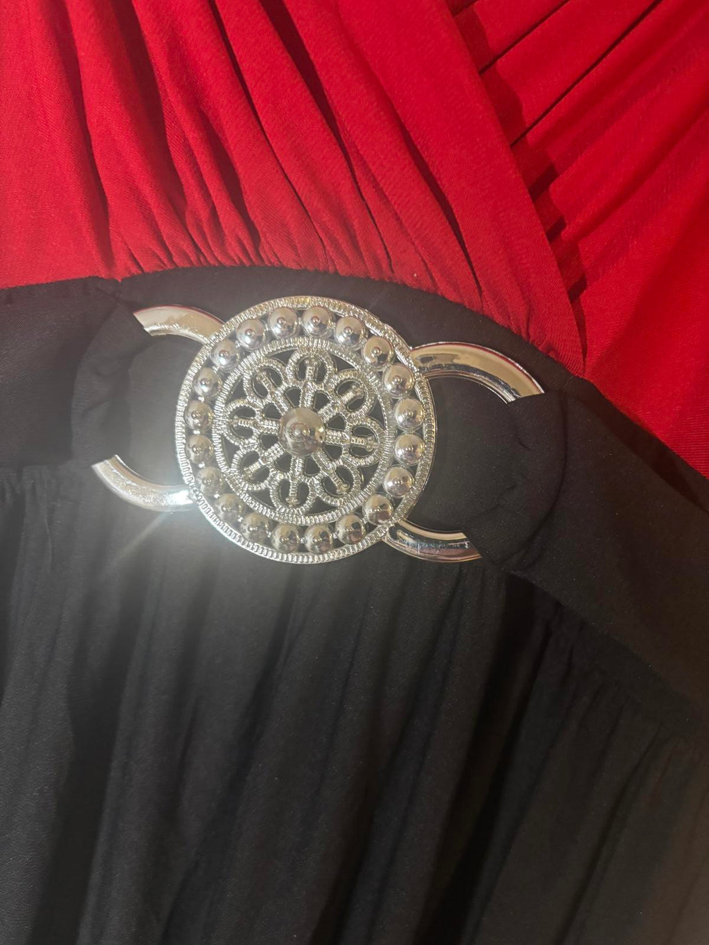 FILO Women's Sleeveless V-Neck Dress with Belt Large Vintage - Come Sell Nearly Anything