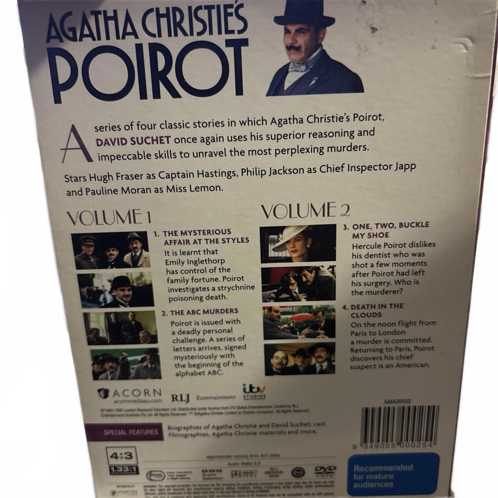Agatha Christie Poirot 12 DVD Collection 3 x Box Sets - Come Sell Nearly Anything