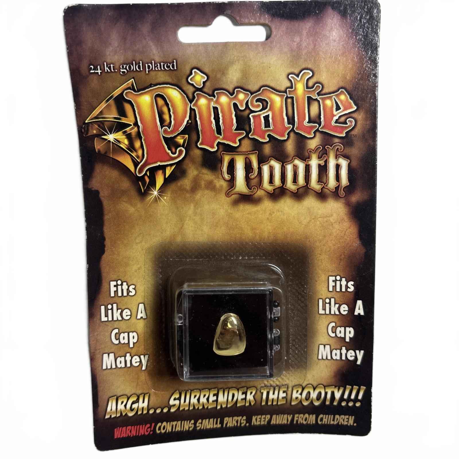 Pirate Gold Tooth 24 Karat Gold Plated Fake False Costume Accessory