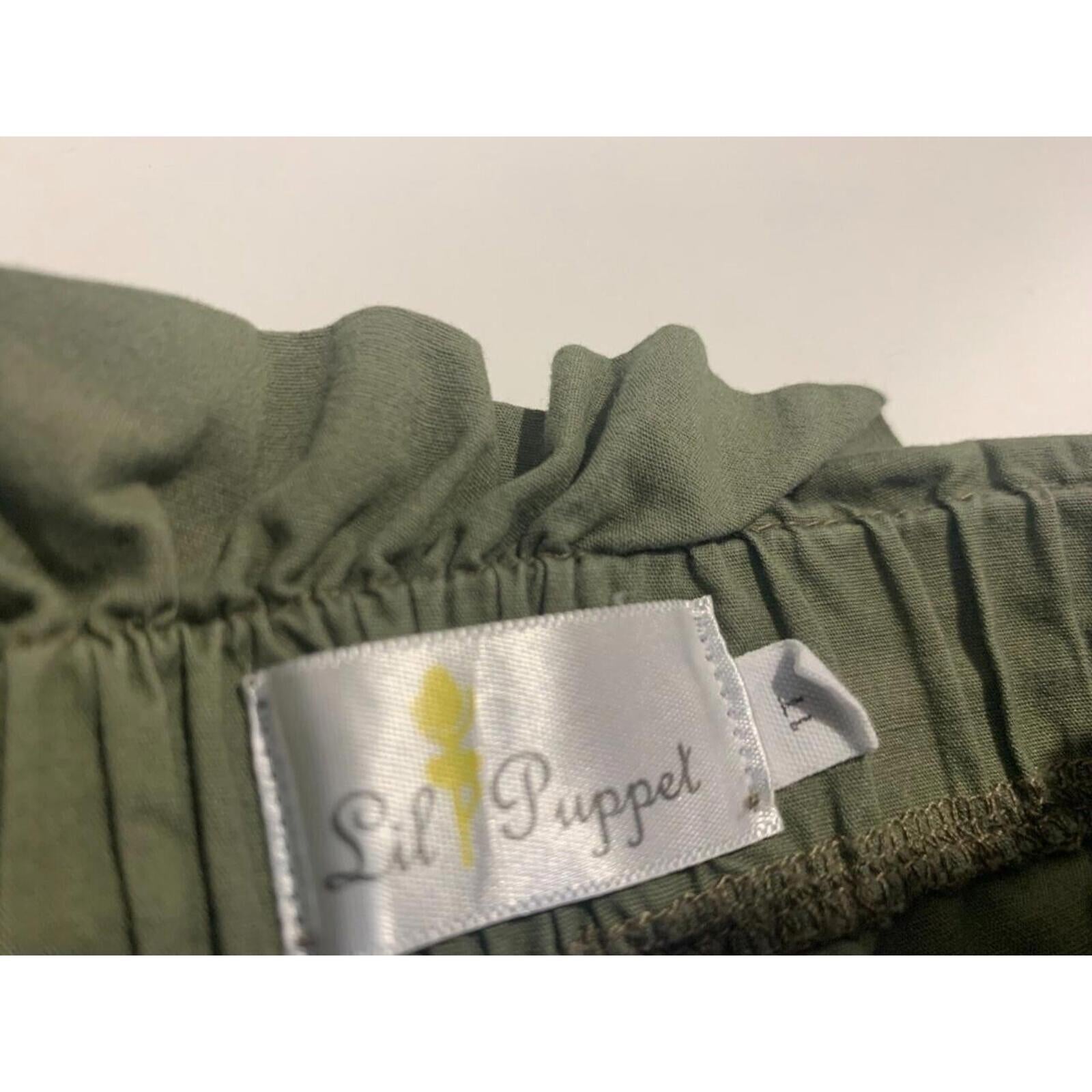 lil puppet size 1 kids parachute pants green - Come Sell Nearly Anything