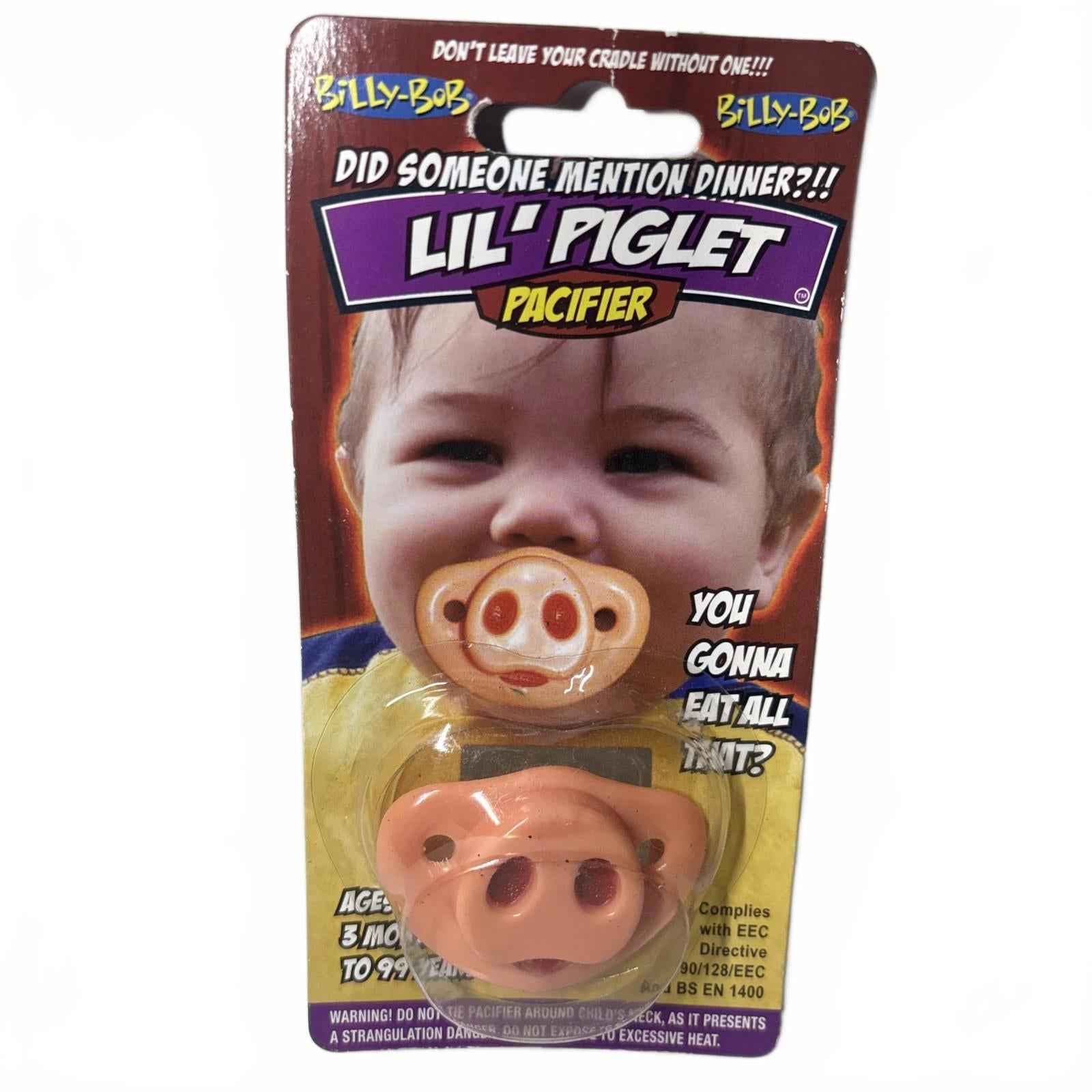 Lil Piglet Dummy Pacifier Halloween Original Billy Bob Boy Girl - Brand New