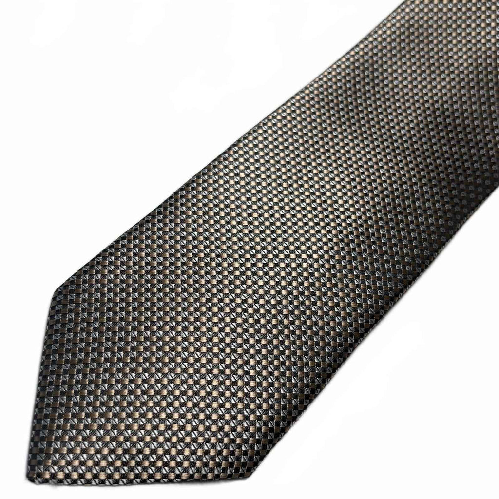 Nuova Moda Men's Textured Geometric Pattern Tie
