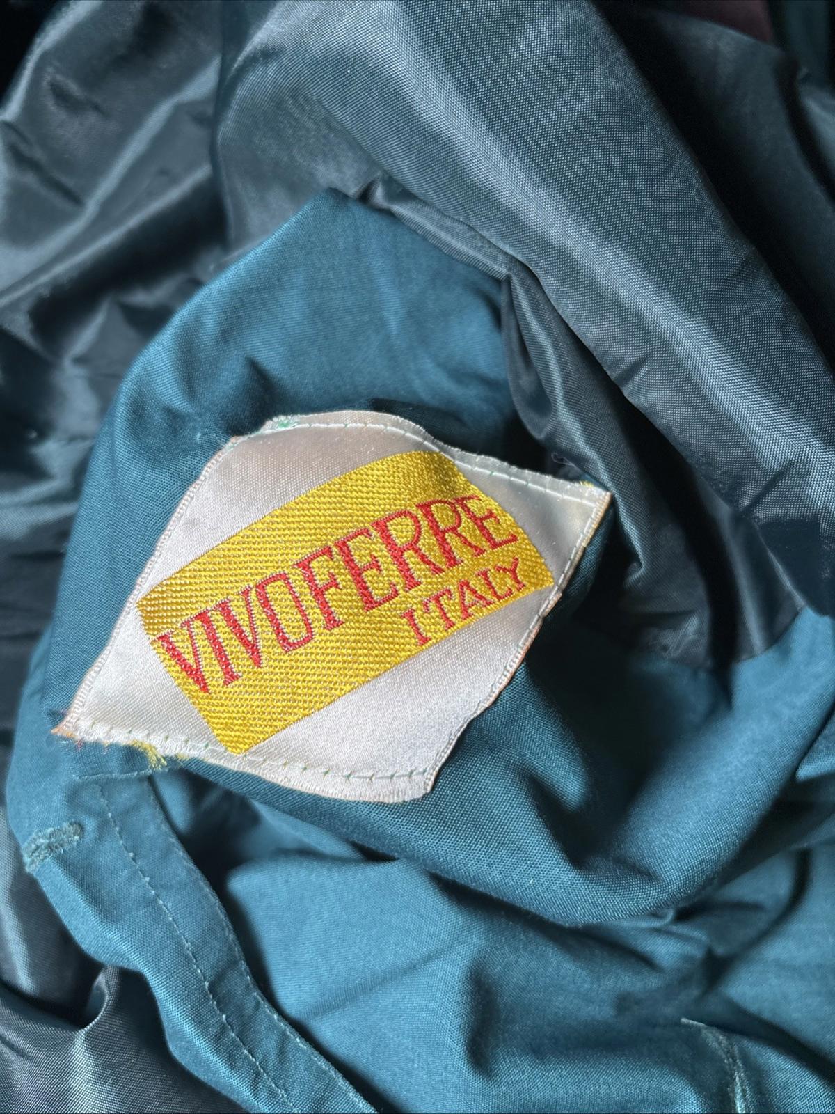 VIVOFERRE Women's Teal Trench Coat Size Medium Vintage #TrenchCoat #WomensOuterwear #VintageFashion - Come Sell Nearly Anything