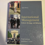International Management : Culture, Strategy, and Behavior Hardcover - Come Sell Nearly Anything