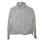 Crane Womens Large Full Zip Jacket white Heather Merino Wool Blend BNWT