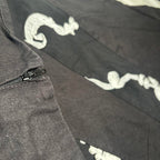 Country Belle Women's Black Linen Cotton Skirt Size 16 Vintage Style