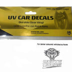 62534 WEST TIGERS WESTS NRL SET OF 5 UV CAR DECAL STICKER STICKERS SHEET ITAG