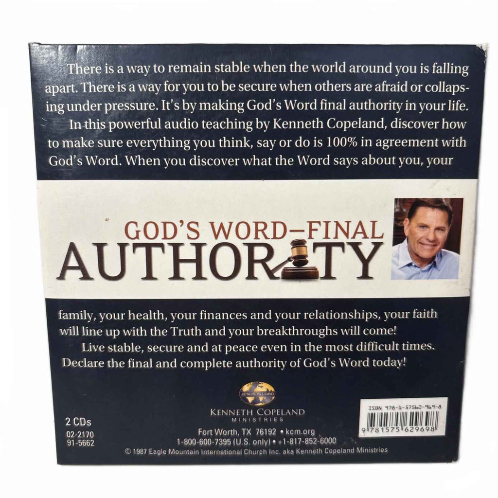 Kenneth Copeland - God's Word - Final Authority - (CD) 2-Disc Set