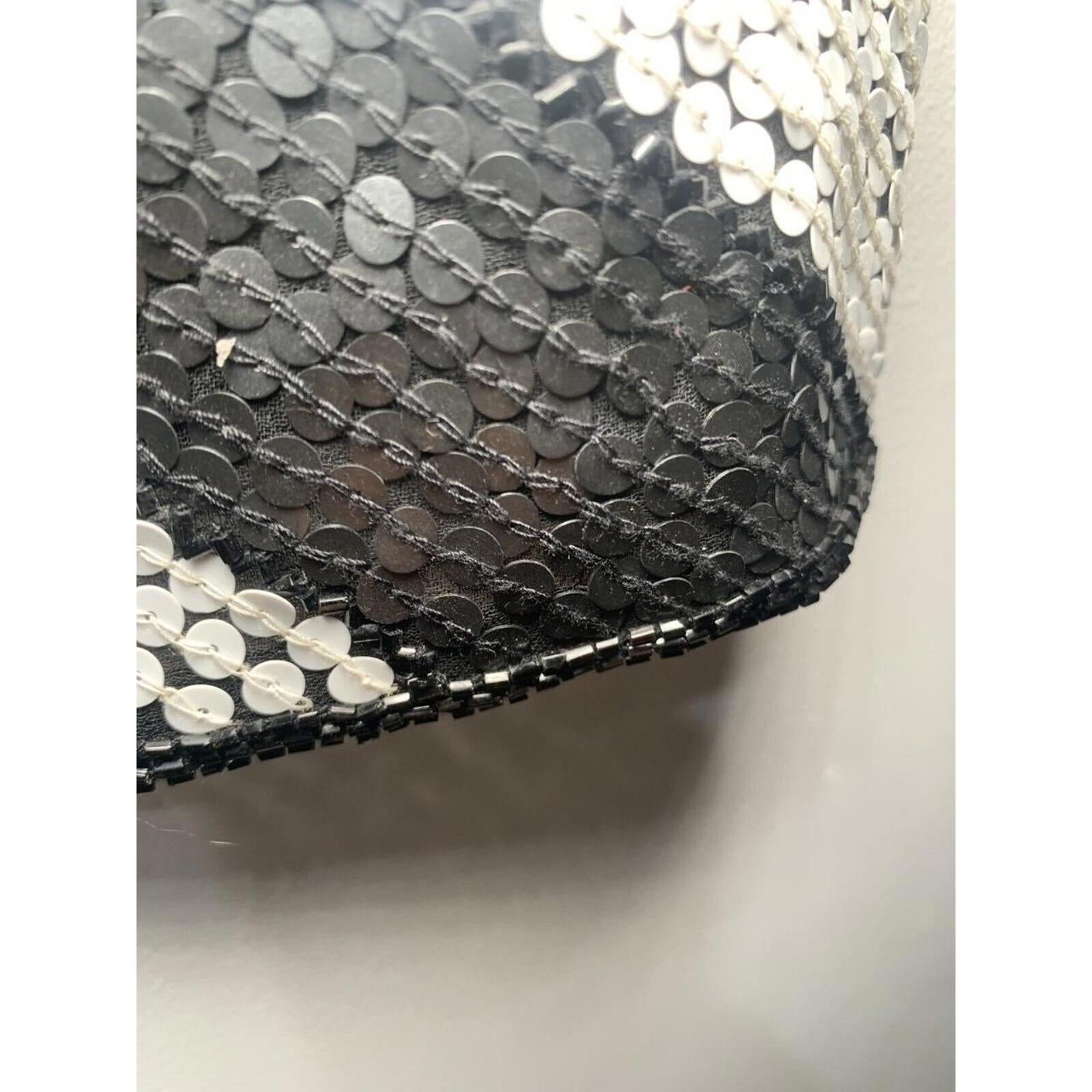 WOMENS Vintage Sz S black & White Sequence BAUHAUS dress Side Zip T2-10 - Come Sell Nearly Anything