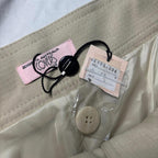 Covers Women's Button Skirt Size 14 Beige Classic Vintage BNWT