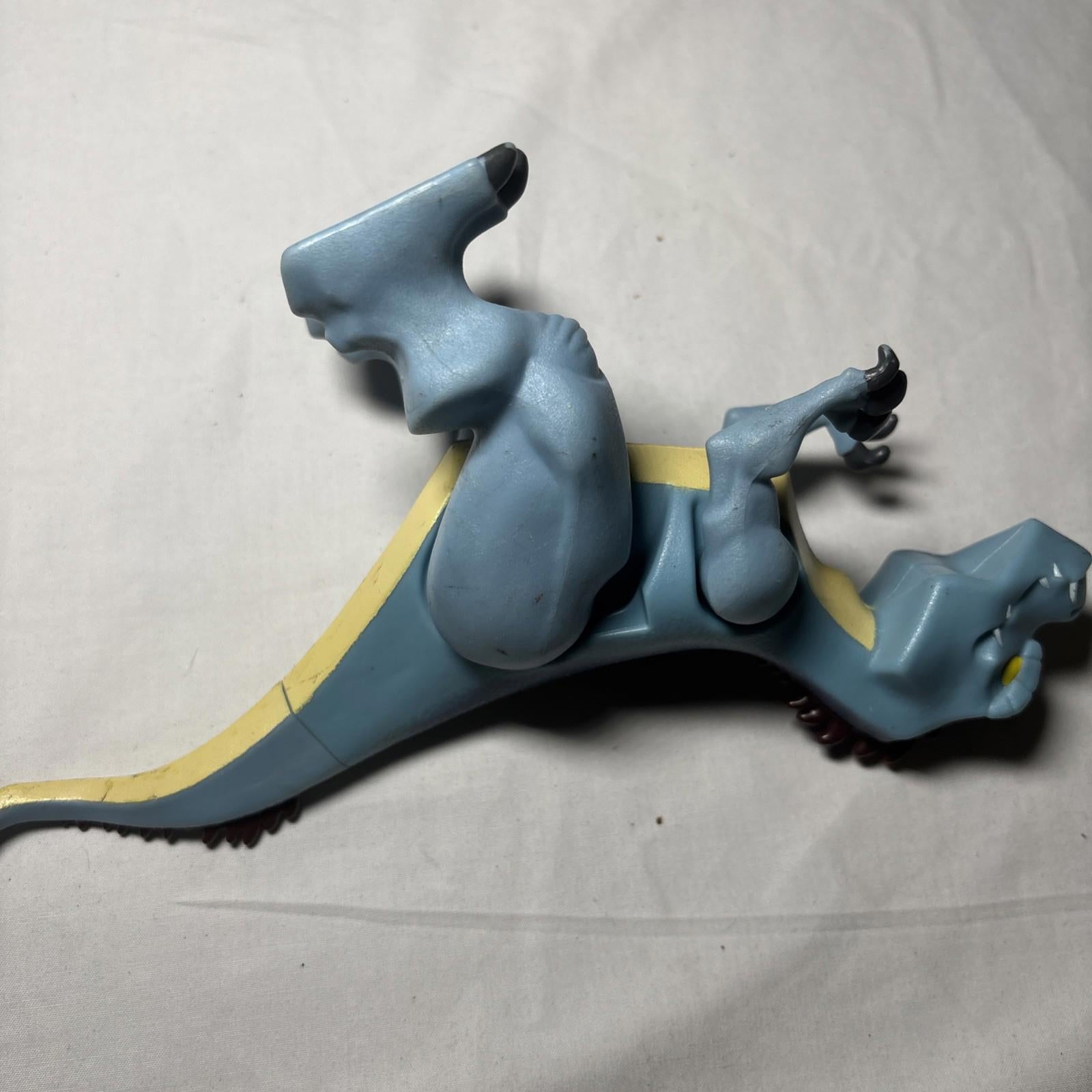 Fisher-Price Imaginext Blue Allosaurus 8” Long Dinosaur Yellow Eye Spiked Back
