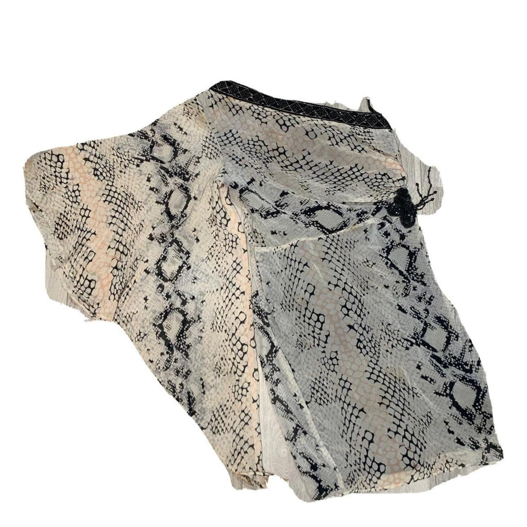 Martini Women's Size XL Snake Print Dress with Beaded Detail VTG - Come Sell Nearly Anything