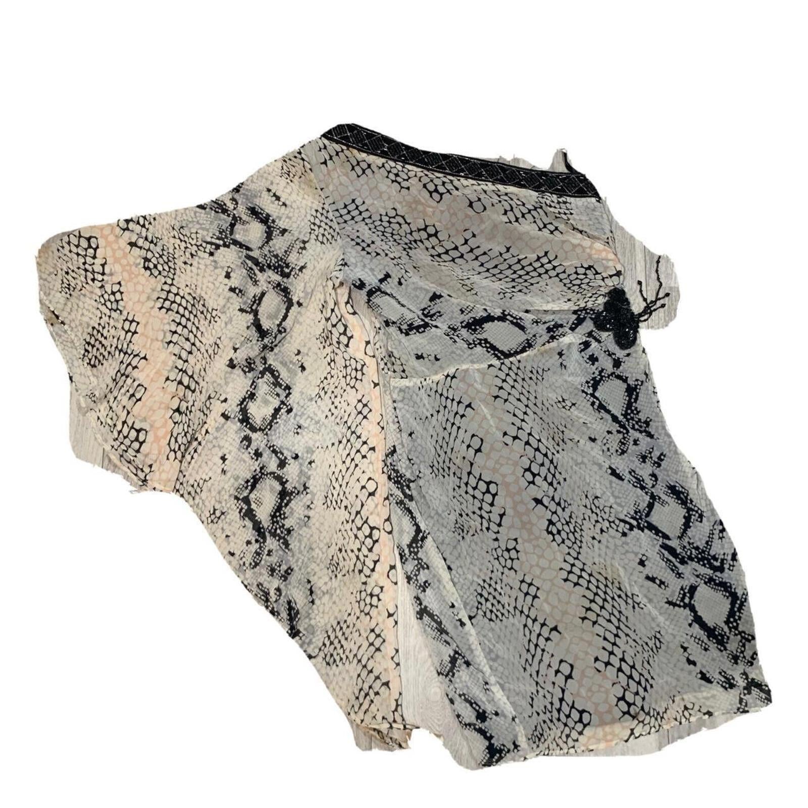 Martini Women's Size XL Snake Print Dress with Beaded Detail VTG - Come Sell Nearly Anything