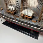 Wood and Canvas Model Ship 50cm