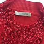 Yagmour Women's Red Embellished Sweater - Come Sell Nearly Anything