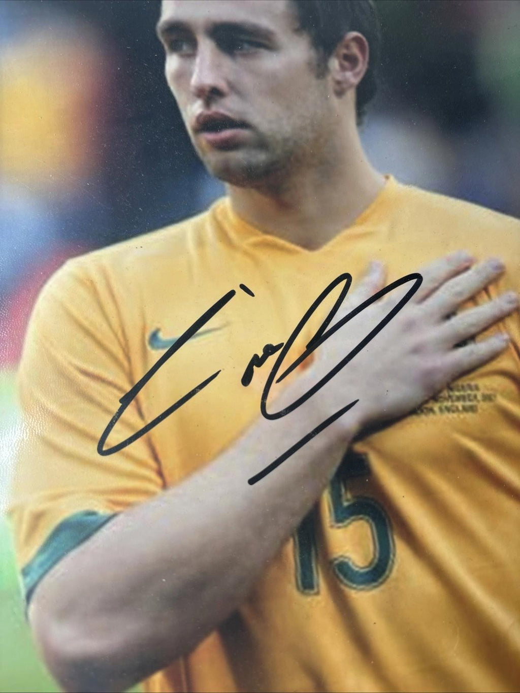 SCOTT MCDONALD  Signed SOCCEROOS Large  Photo With COA Autograph Soccer