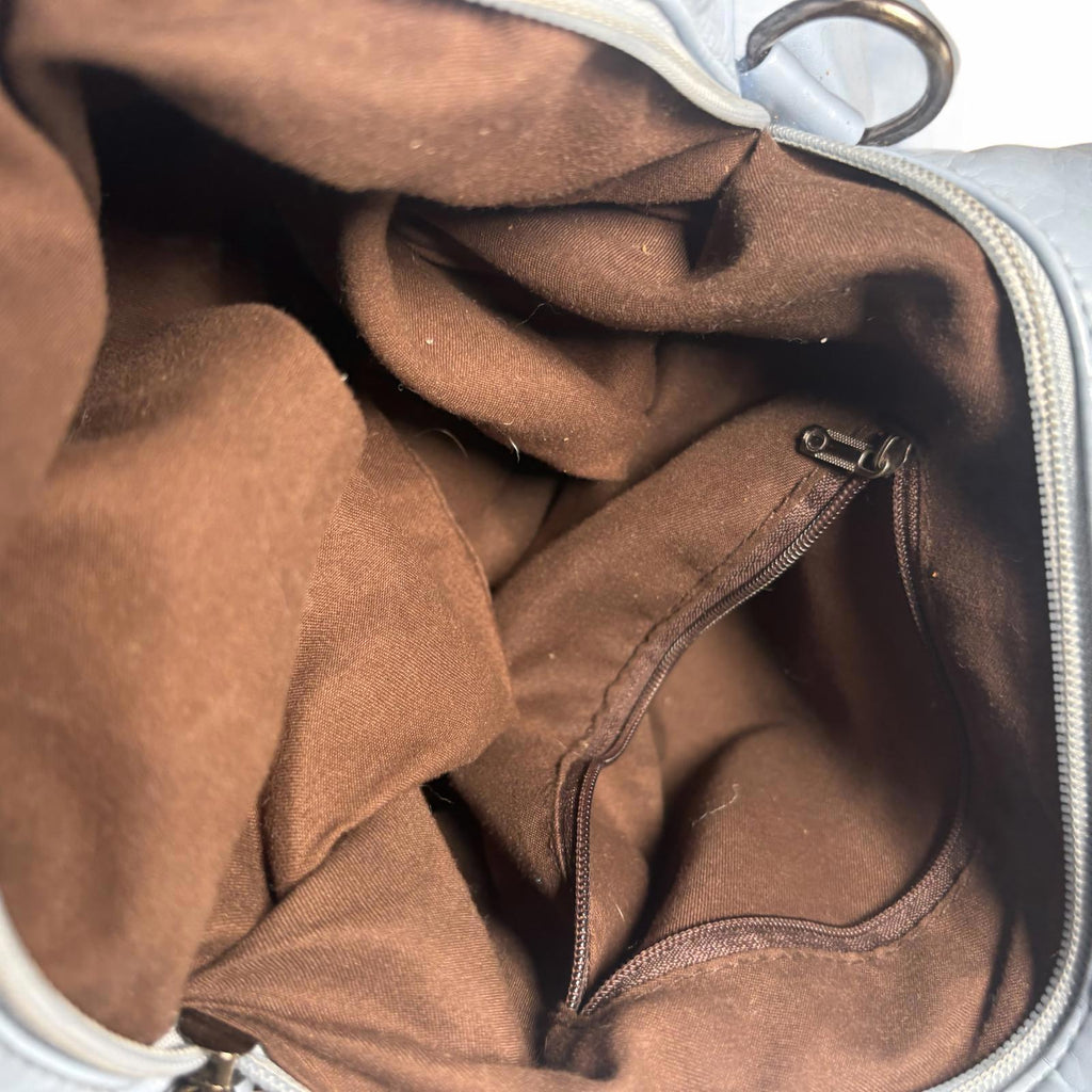 Light Blue Women's Shoulder Bag with Braided Detailing - Come Sell Nearly Anything