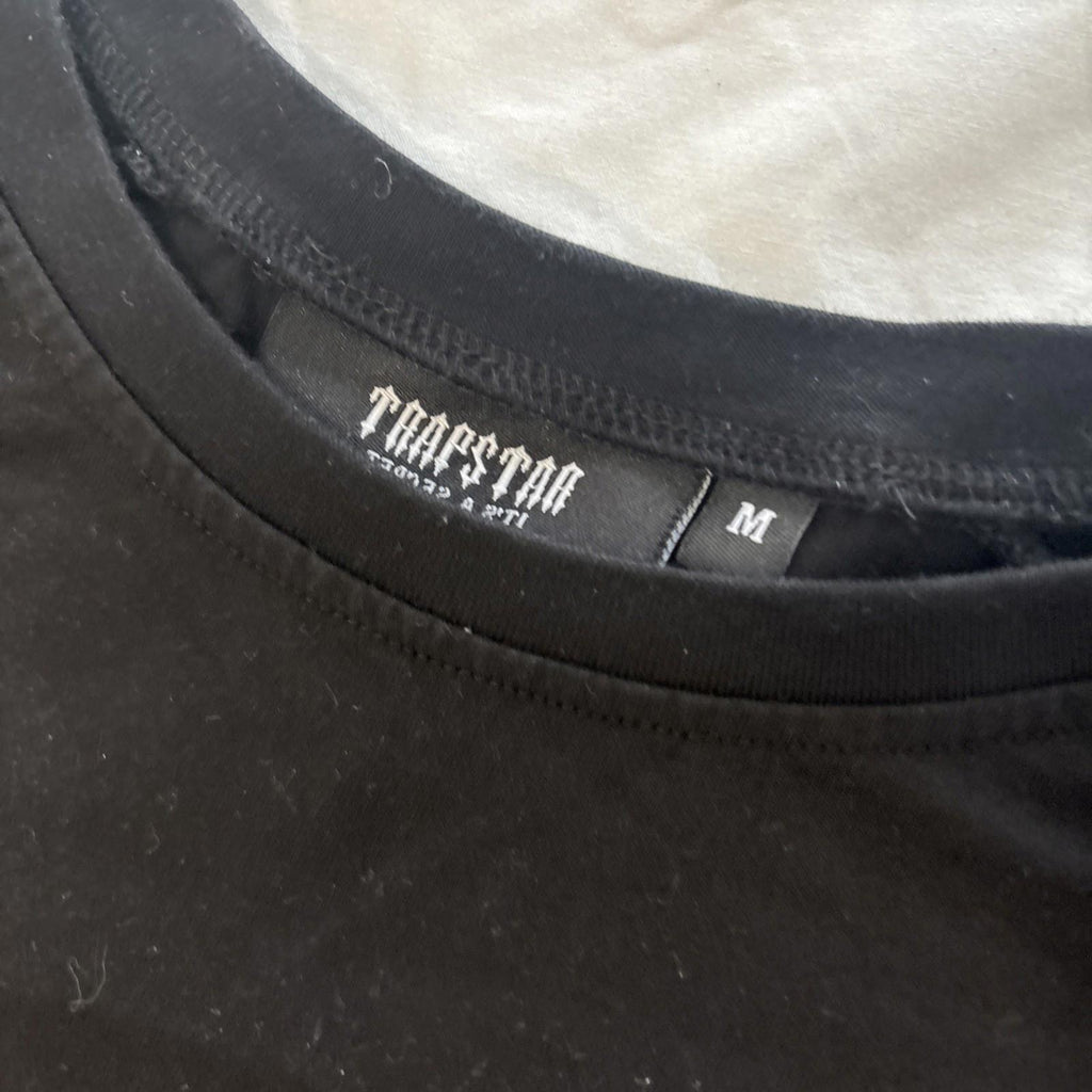 Trapstar It's A Secret Embroidered 3D Graphic Black M Crew Neck T-Shirt Tee