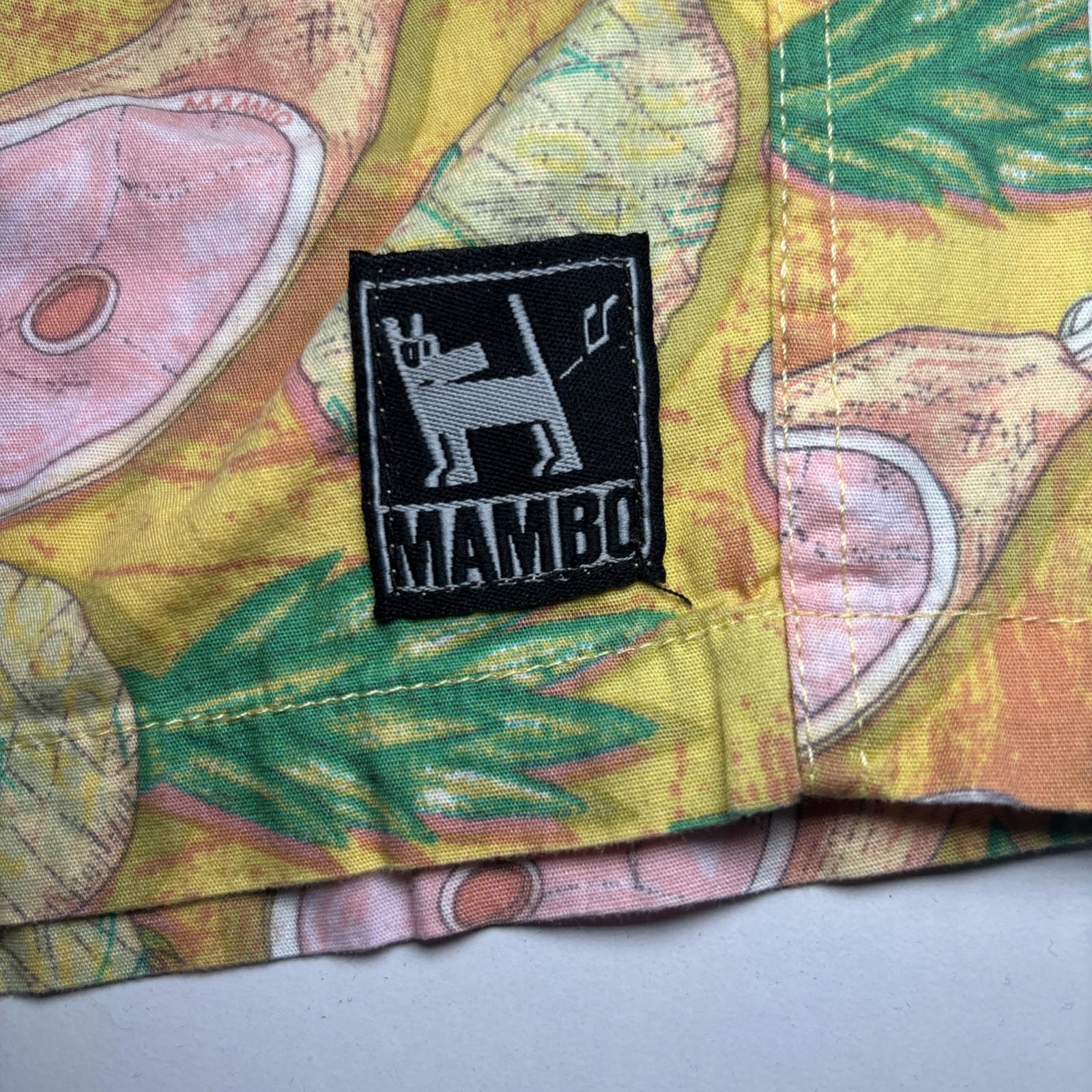 Vintage Mambo Shorts Ham & Pineapple Print Size L 36 Sleep Shorts - Come Sell Nearly Anything
