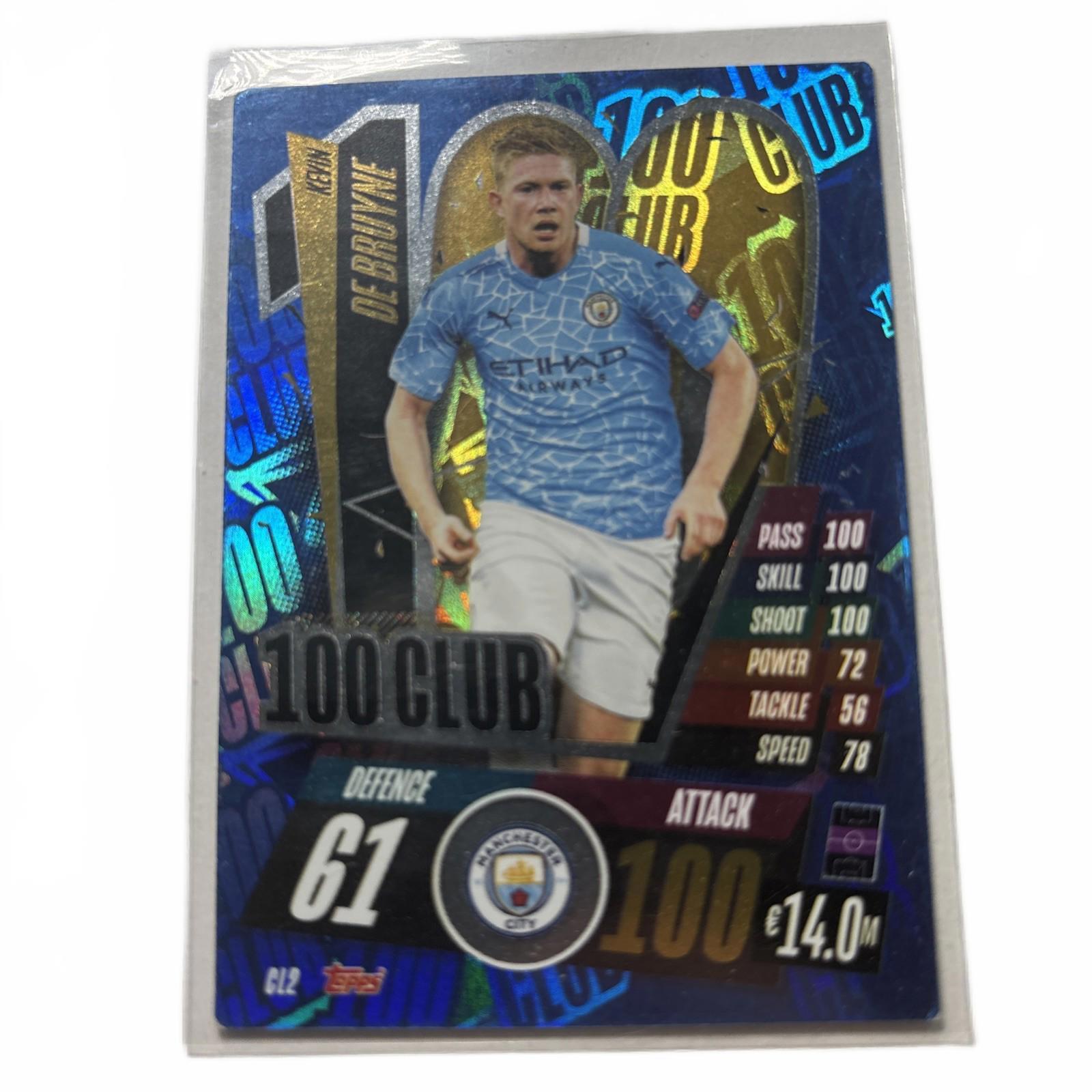 2020/21 Match Attax UEFA Champions League - Kevin de Bruyne 100 Club ManC