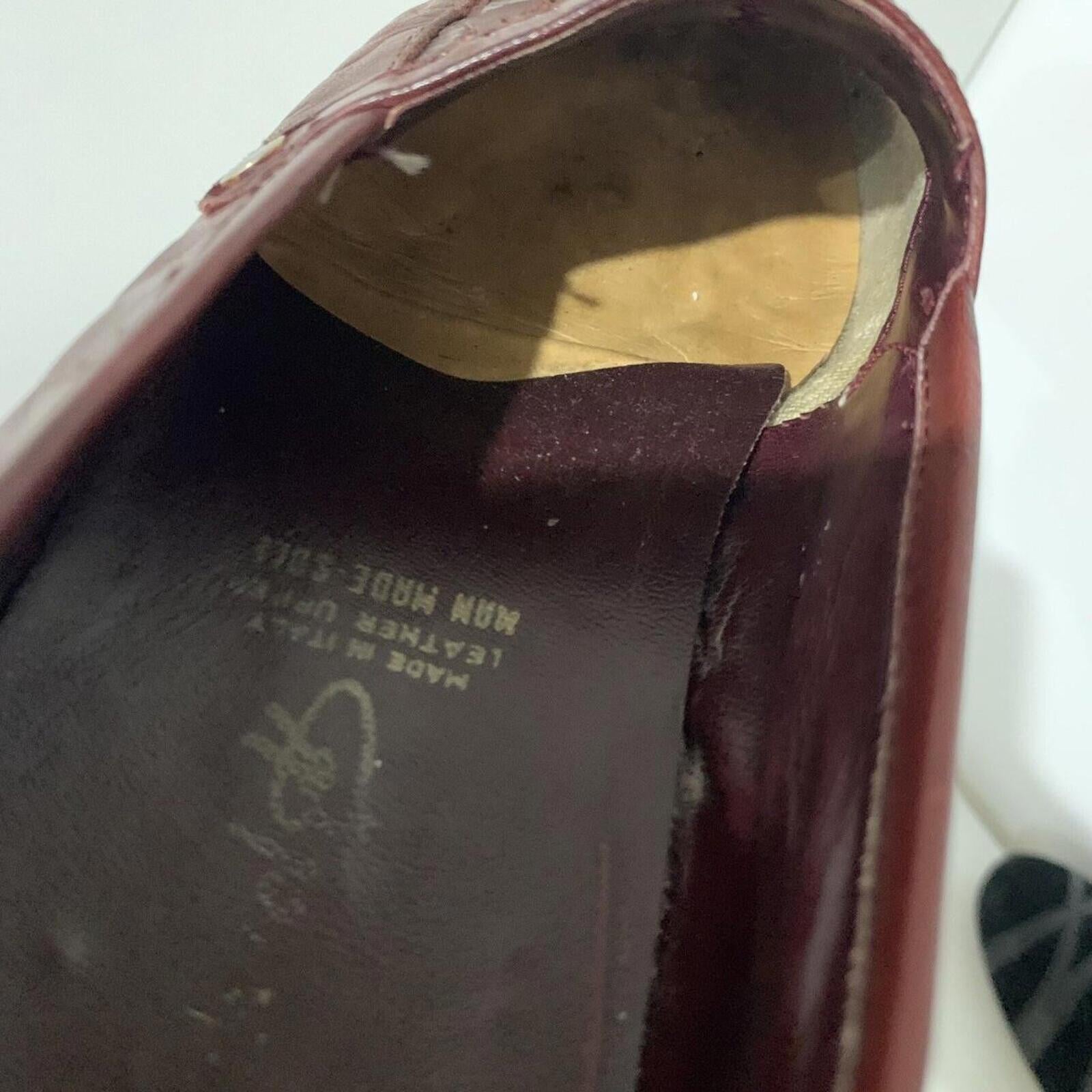 Bruno Magli men's brown leather loafers Dress Shoes Size 41 Man Made in Italy - Come Sell Nearly Anything