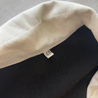 Elegant Black Pinstripe Long Sleeve Dress with White Collar and Belt - Size 40 - Come Sell Nearly Anything