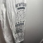 New York Men's Long Sleeve Crew Neck Shirt 2XL White Cotton - Come Sell Nearly Anything