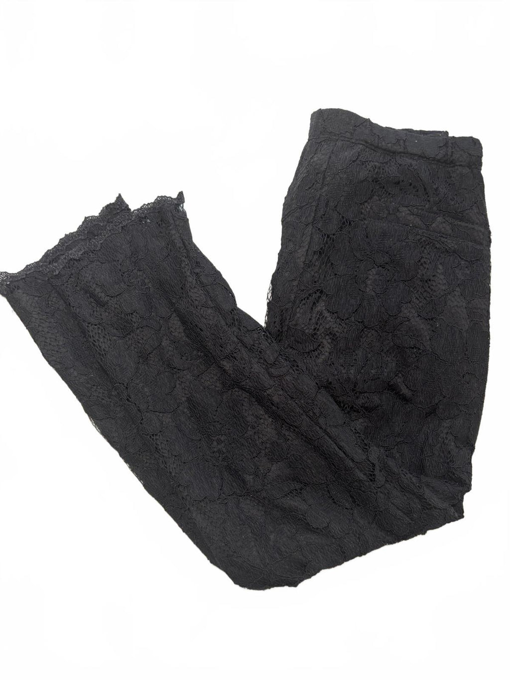 Nono Women's Black Lace Dress Pants Size Waist 33cm - Come Sell Nearly Anything